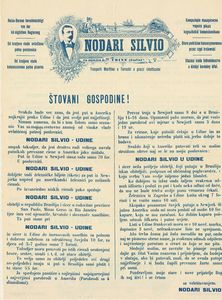 Plakat agencije Silvio Nodari iz Vidma (konec 19. stoletja).