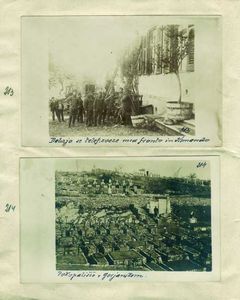 213 - Vzpostavljanje telegrafskih zvez med fronro in poveljstvom
214 - Vojaško pokopališče v Gorjanskem