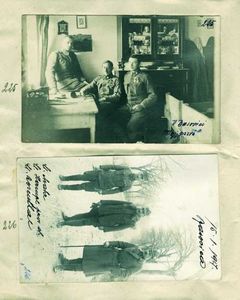 225 - V Bazovici v rezervi, na fotografiji tudi Prestorjev "purš"
226 - Zima v Bazovici, 15,1, 1917