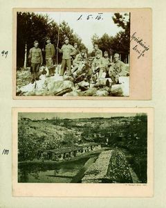 99 - Preizkušanje telegrafske linije, Selo, 1.5. 1916
100 - Avstro-ogrska bivališča na Kraškem bojišču