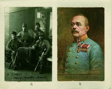 36 - Portret generala Svetozarja Borojevića von Bojne (l. 1915)
37 - C. Prestor s tovariši