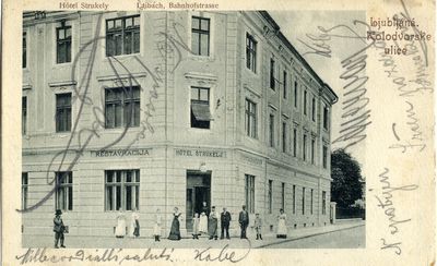 Na koncu Kolodvorske ulice je bil hotel Štrukelj, ki je zaključeval hotelsko ponudbo v tem delu Ljubljane.