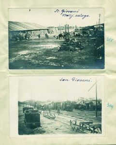 318 - Zapuščene italijanske vojaške zaloge, San Giovanni di Casarsa, 4.11. 1917
318 - San Giovanni di  Casarsa, 4.11. 1917