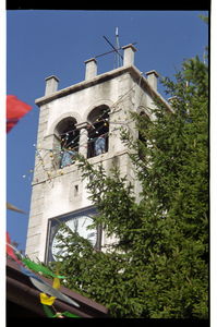 pritrkovalci v zvoniku med procesijo (5795)