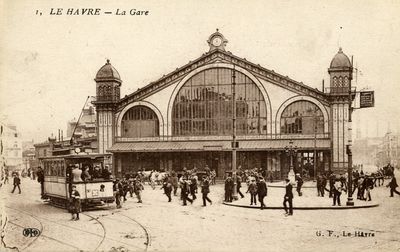 Železniška postaja v Le Havru.