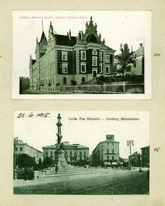 44 - Razglednica Finančne direkcije v Sambirju
45 - Razglednica  Lviva (Lvov), trg Maryacky, 22.6. 1915