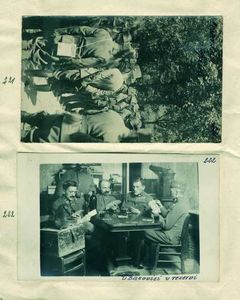 221 - Obisk cesarja Karla na Opčinah
222 - Prestorjeva enota v rezervi v Bazovici, 23.11. 1916 do 3.2. 1917